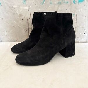 Eileen Fisher Hollis Black Suede Booties